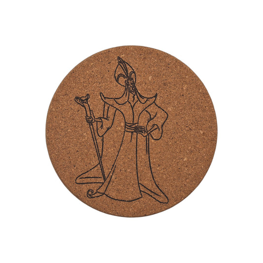 Sous-plat en liège gravé – Jafar – Aladdin – Created Artisan
