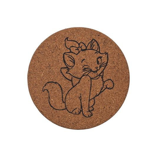 Sous-plat en liège gravé – Marie – Les Aristochats – Created Artisan