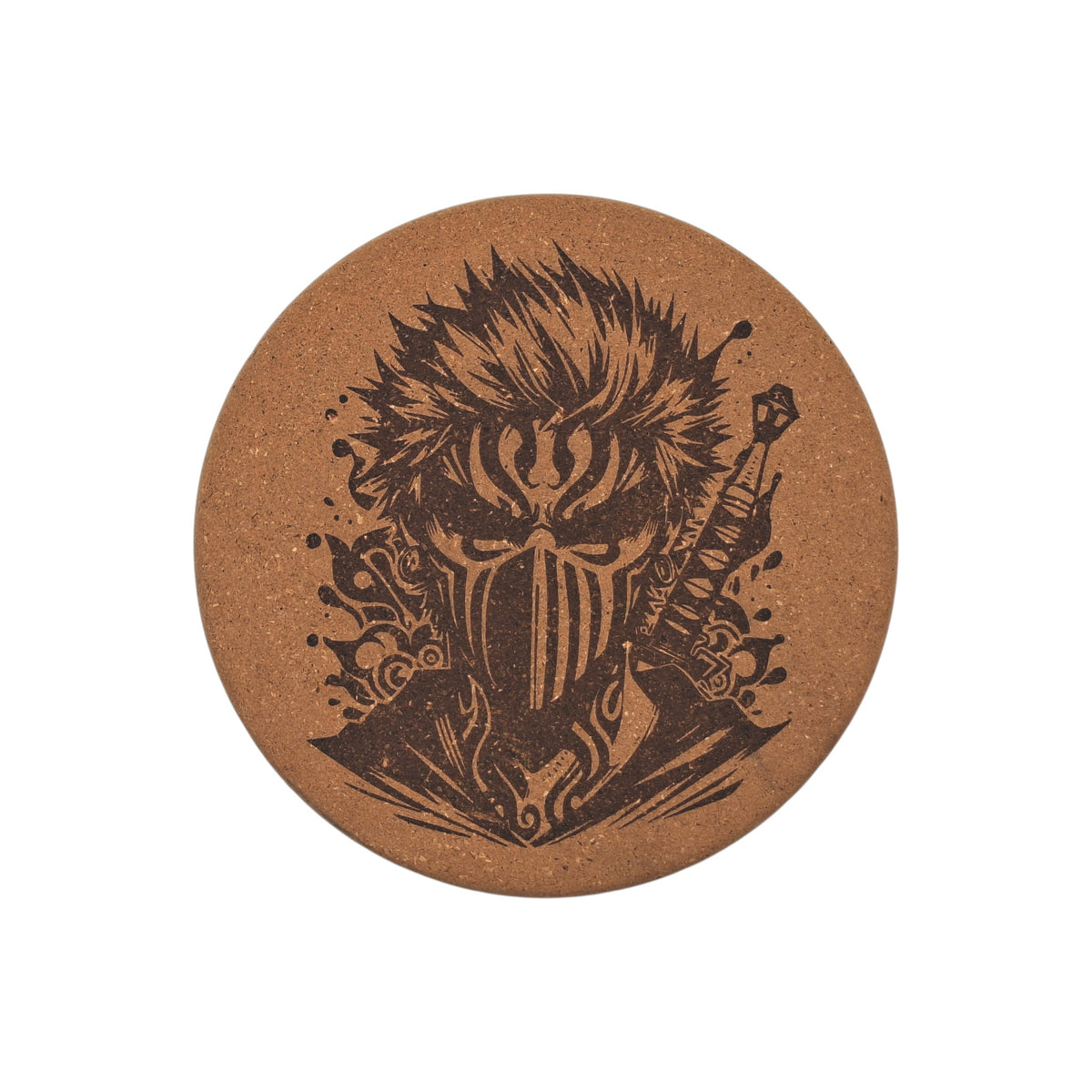 Sous-plat en liège gravé – Naruto – Created Artisan