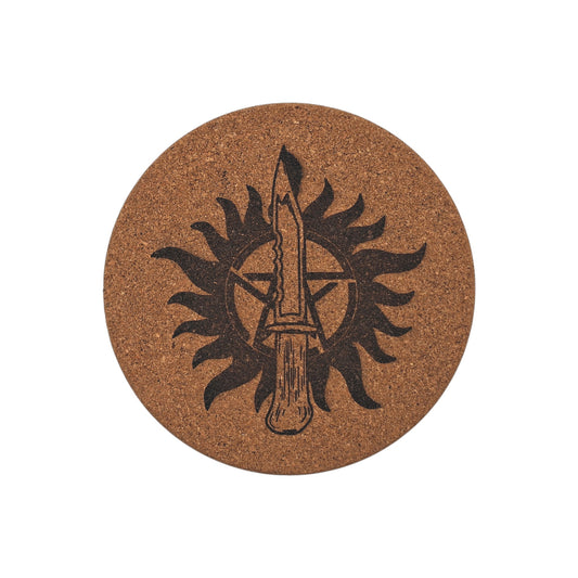 Sous-plat en liège gravé – Supernatural – Created Artisan