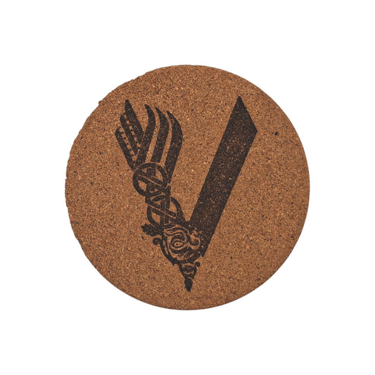 Sous-plat en liège gravé – Vikings – Created Artisan