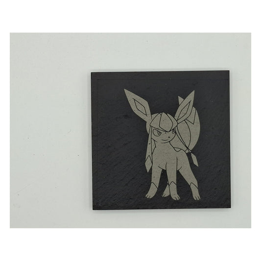 Sous-verre carré en ardoise gravée – Pokémon – Givrali