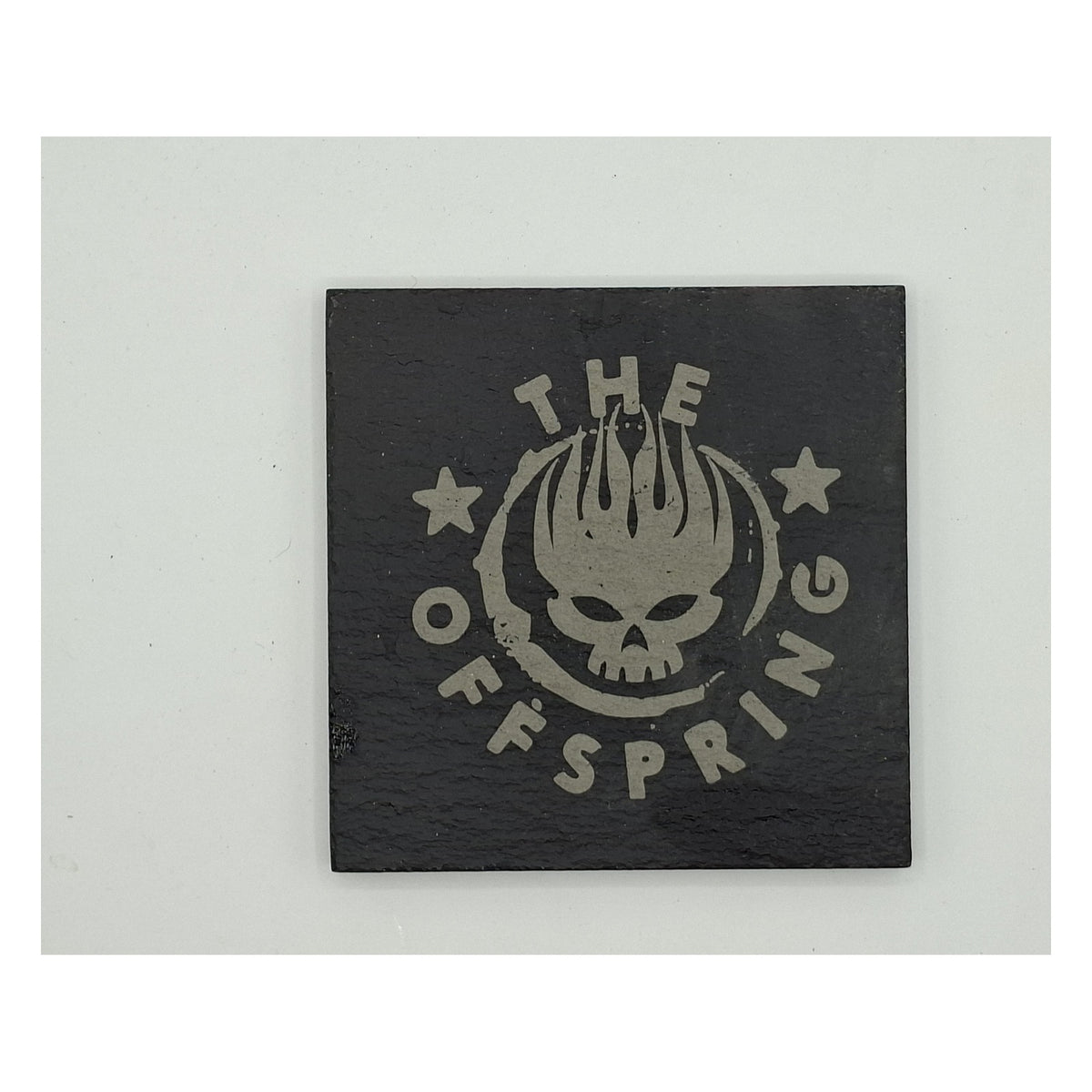 Sous-verre carré en ardoise gravée – The Offspring